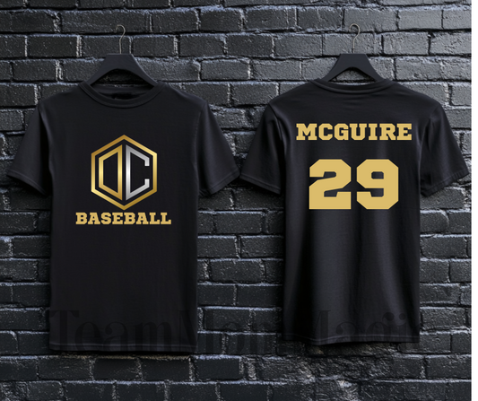 OC Baseball w/ Number