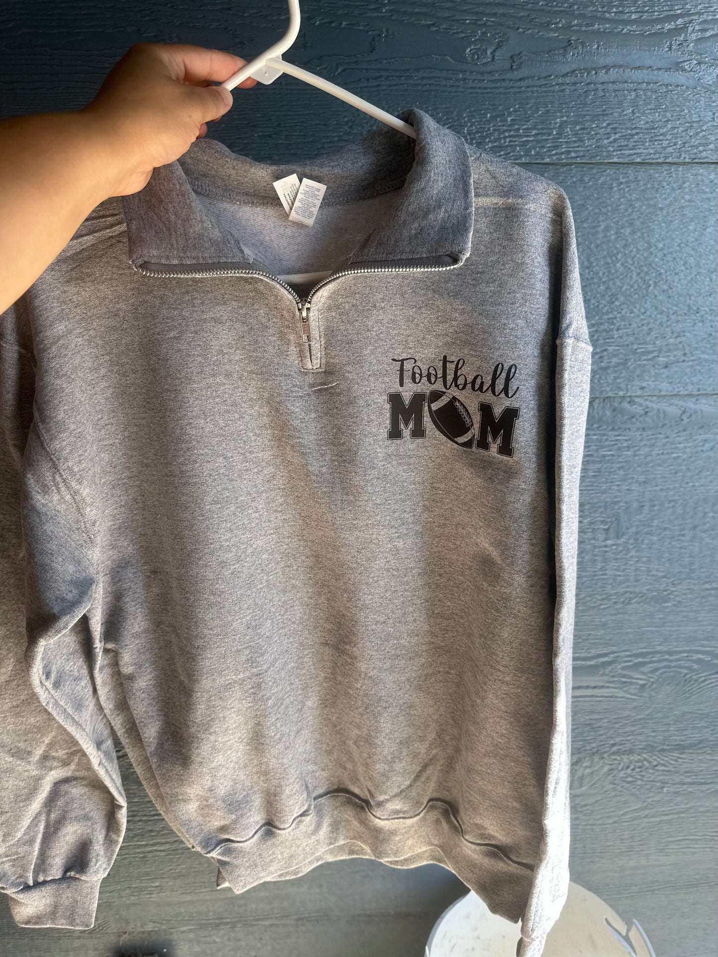 Quarter-Zip Football Mom Crew