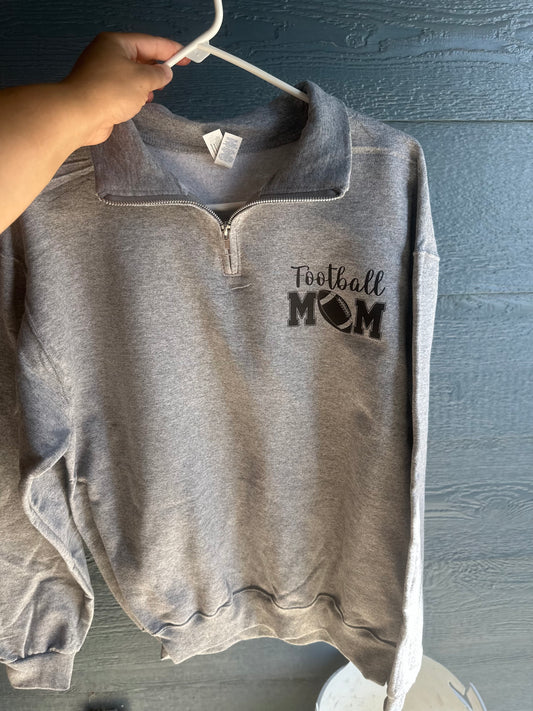 Quarter-Zip Football Mom Crew