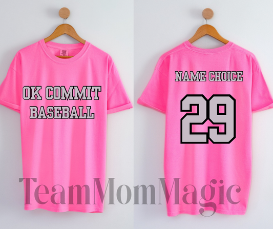 Custom OC Baseball Tee